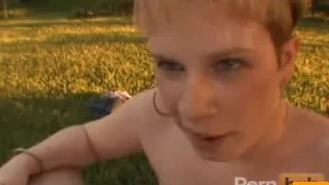 Rebecca sucking a dick outdoor thumbnail